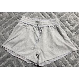 Flawless Brand Raw Hem Gym Leisure Casual High Rise Shorts Size Large Gray